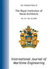 International Journal of Maritime Engineering杂志封面